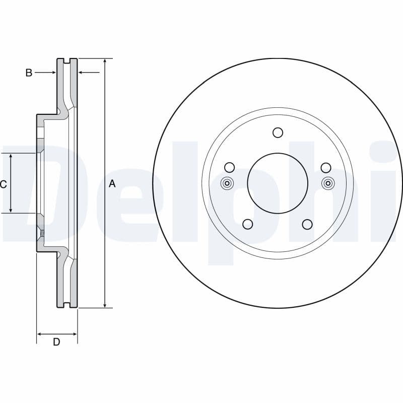 Disc frana DELPHI BG4955C