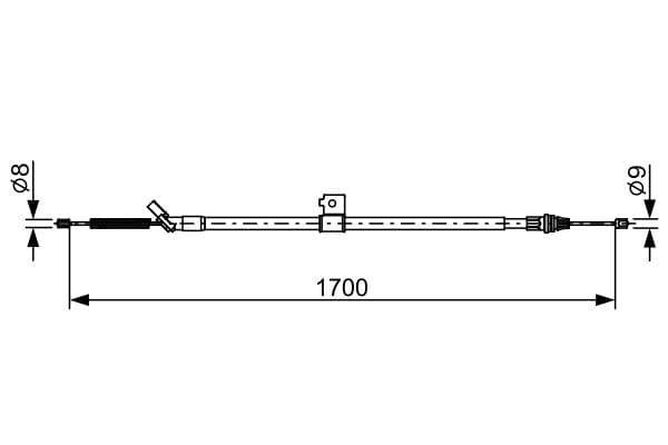 Cablu, frana de parcare BOSCH 1 987 482 631