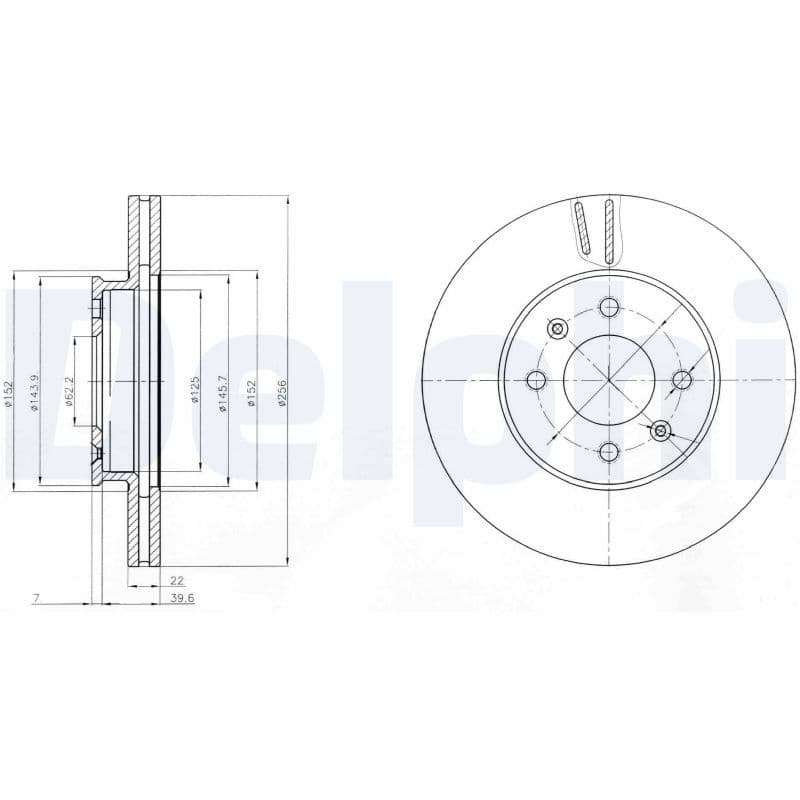 Disc frana DELPHI BG4096