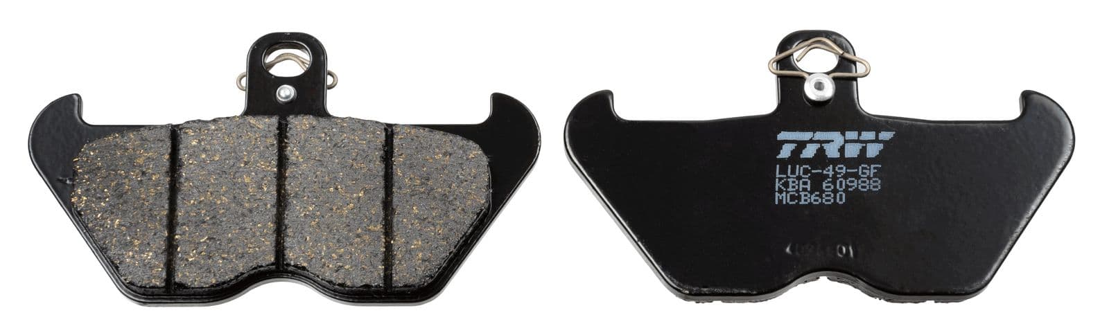 set placute frana,frana disc TRW MCB680