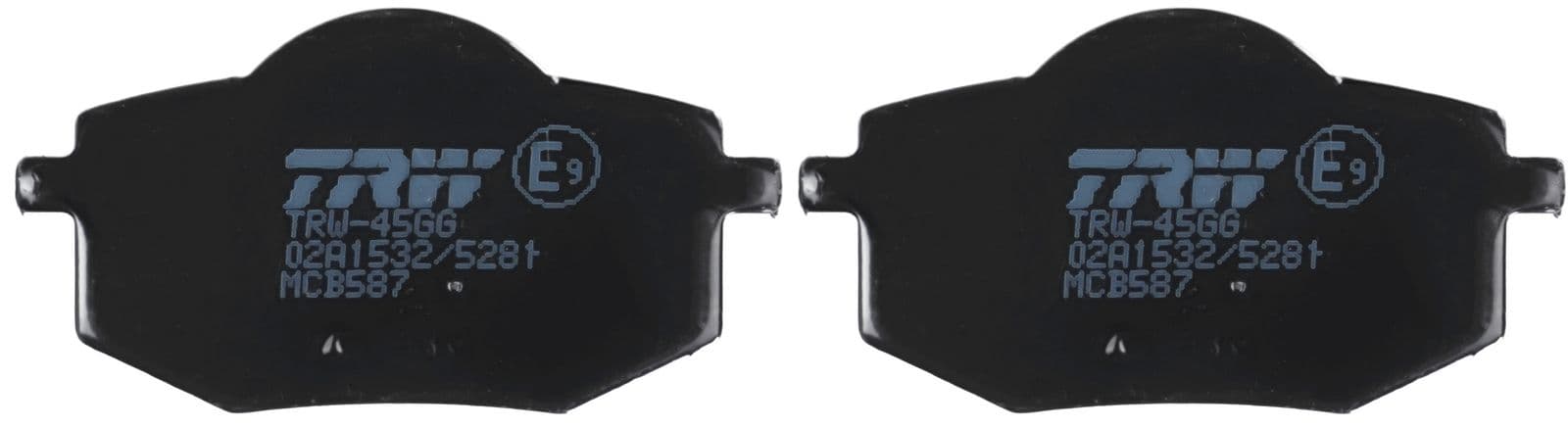 set placute frana,frana disc TRW MCB587