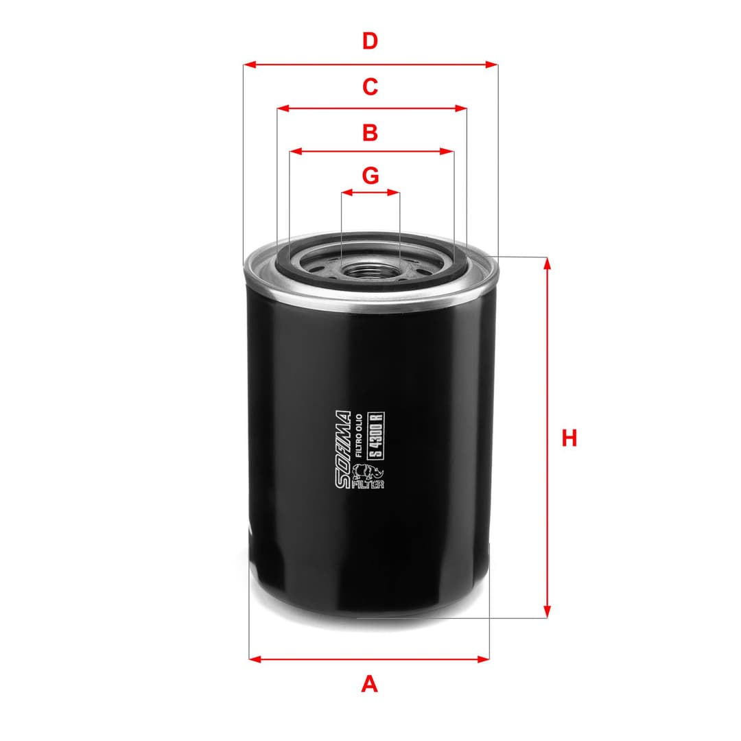 Filtru ulei SOFIMA S 4300 R