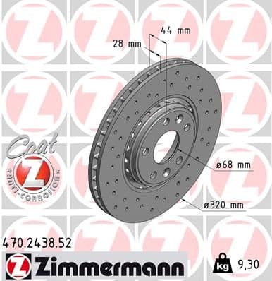 Disc frana ZIMMERMANN SPORT Z 470.2438.52