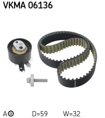 Set curea de distributie SKF VKMA 06136