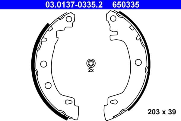 Set saboti frana ATE 03.0137-0335.2