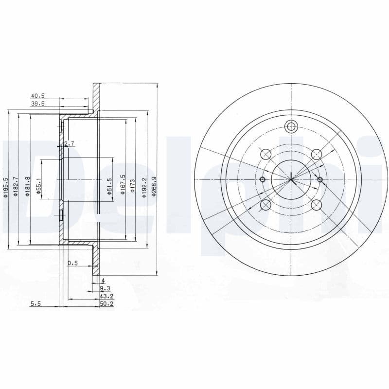 Disc frana DELPHI BG3867