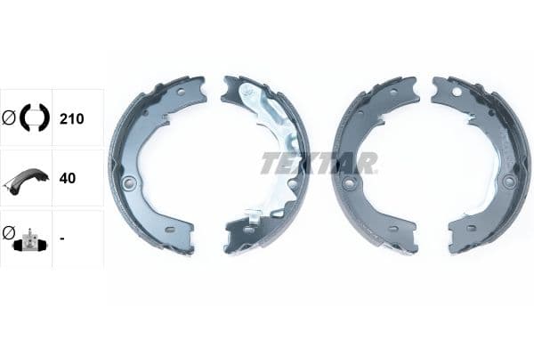 Set saboti frana, frana de mana TEXTAR 91072700