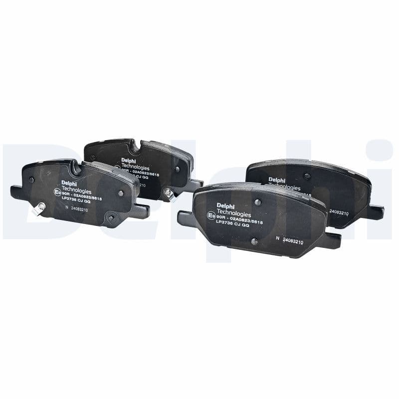 set placute frana,frana disc DELPHI LP3736