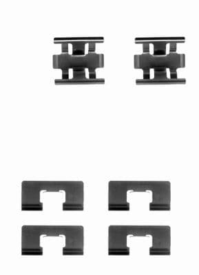 Set accesorii, placute frana TEXTAR 82048500