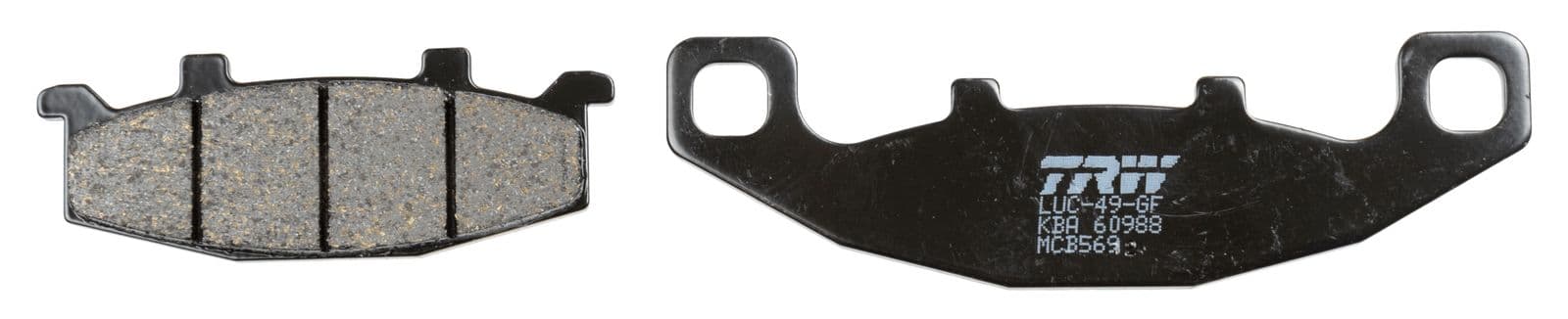 set placute frana,frana disc TRW MCB569