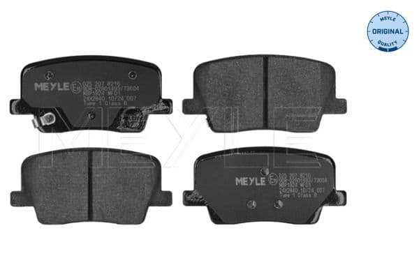 set placute frana,frana disc MEYLE -ORIGINAL: True to OE. 025 207 8216