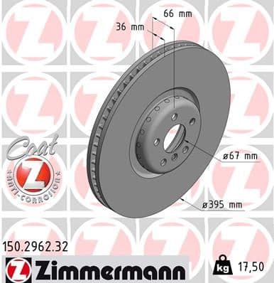 Disc frana ZIMMERMANN FORMULA F 150.2962.32