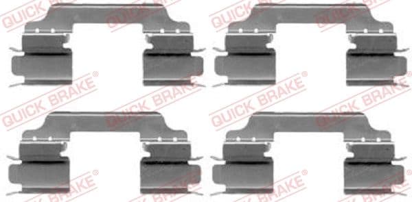 Set accesorii, placute frana QUICK BRAKE 109-1649