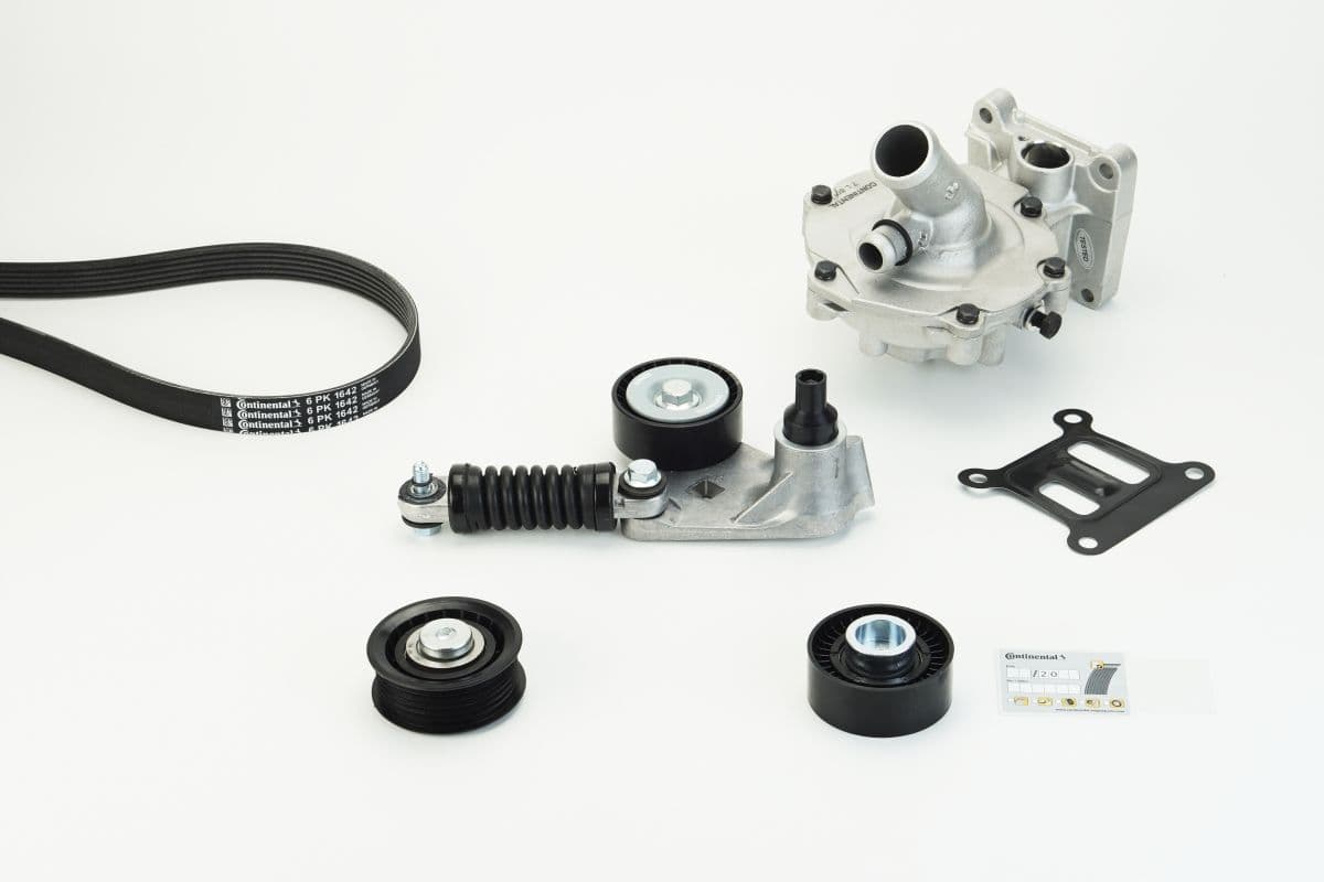 Pompa apa + Set curea transmisie cu caneluri CONTINENTAL CTAM 6PK1642WP2