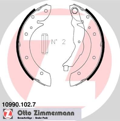 Set saboti frana ZIMMERMANN 10990.102.7