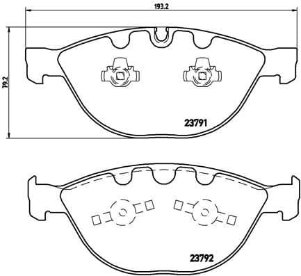 set placute frana,frana disc BREMBO PRIME LINE P 06 047