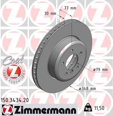 Disc frana ZIMMERMANN COAT Z 150.3434.20