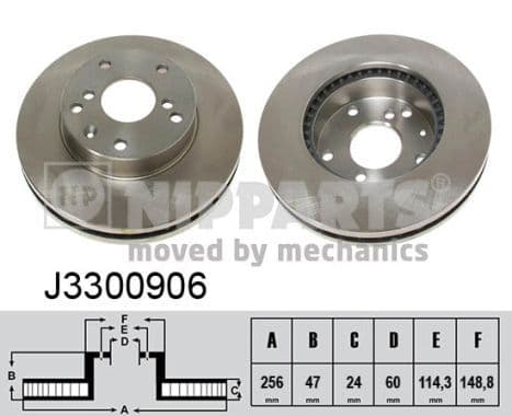 Disc frana NIPPARTS J3300906