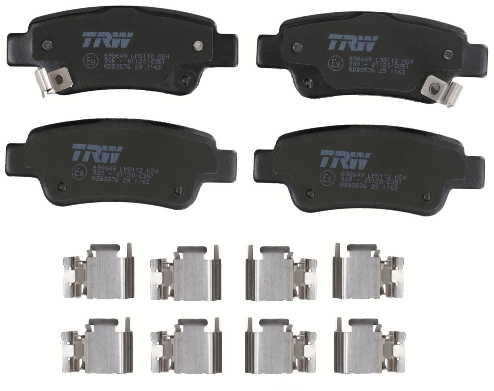 set placute frana,frana disc TRW GDB3576