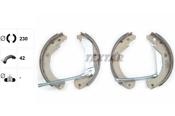Set saboti frana TEXTAR 91077500