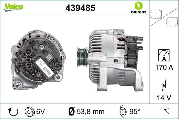 Generator / Alternator VALEO 439485