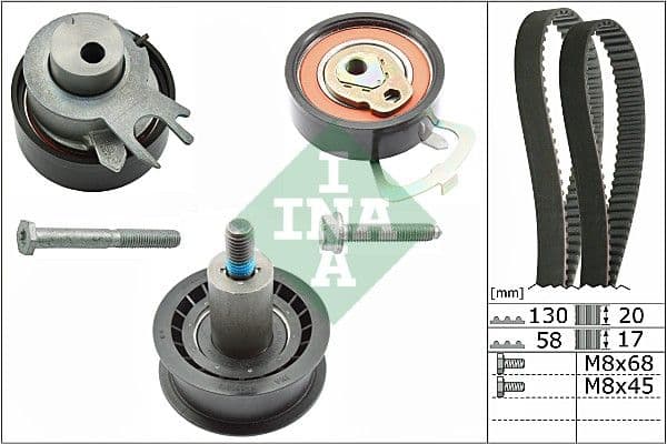 Set curea de distributie Schaeffler INA 530 0538 10