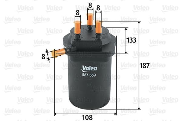 filtru combustibil VALEO 587559