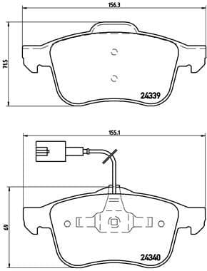 set placute frana,frana disc BREMBO PRIME LINE P 23 103