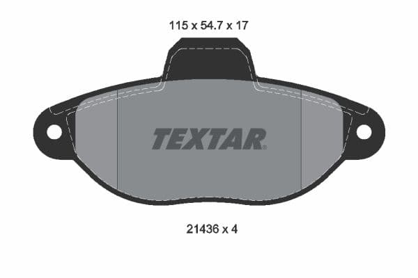 set placute frana,frana disc TEXTAR 2143602