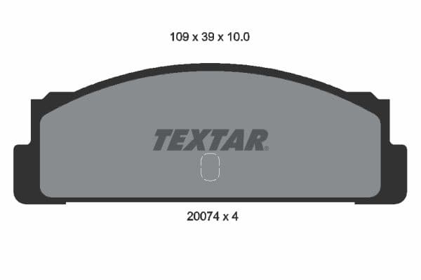 set placute frana,frana disc TEXTAR 2007404