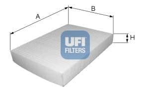 Filtru, aer habitaclu UFI 53.019.00