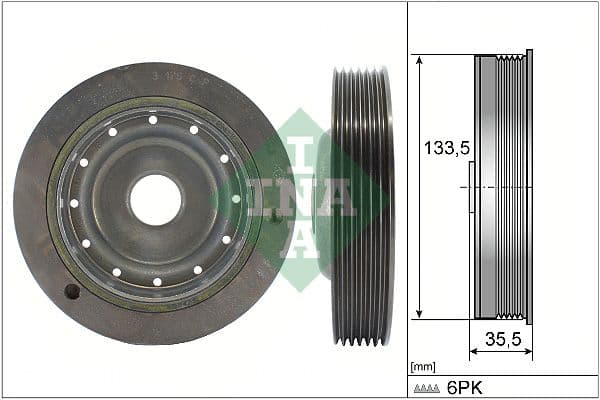 Fulie curea, arbore cotit Schaeffler INA 544 0091 10