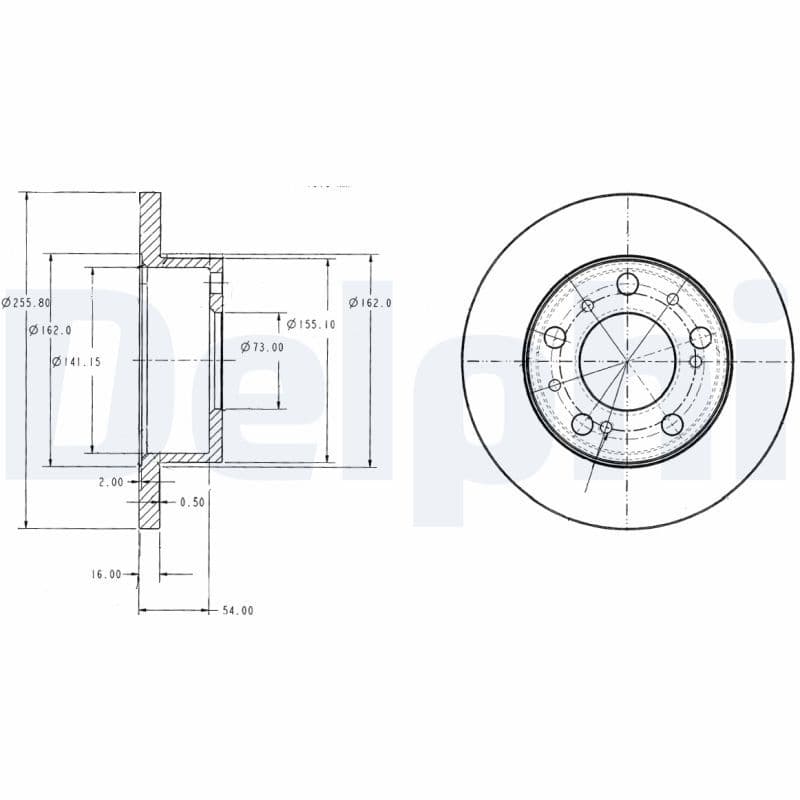 Disc frana DELPHI BG2253