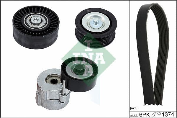 Set curea transmisie cu caneluri Schaeffler INA 529 0417 10