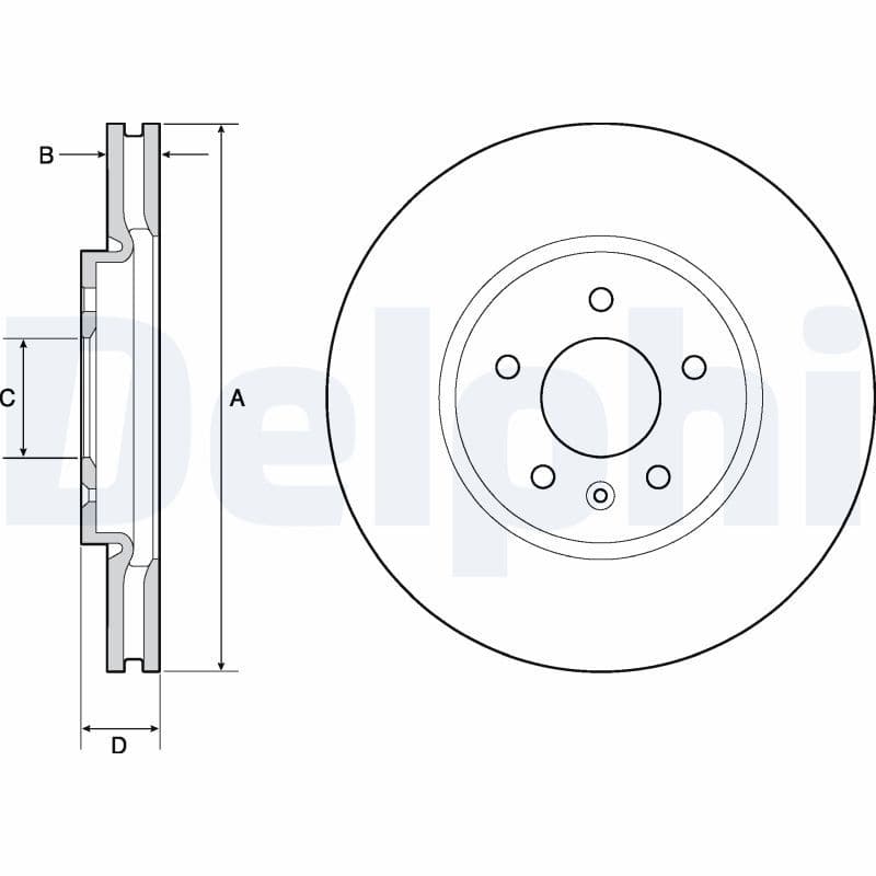 Disc frana DELPHI BG4672C