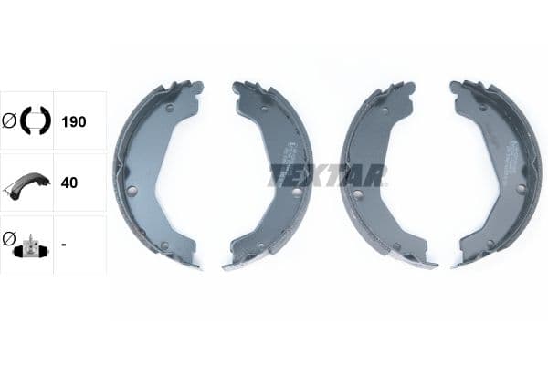 Set saboti frana, frana de mana TEXTAR 91068400