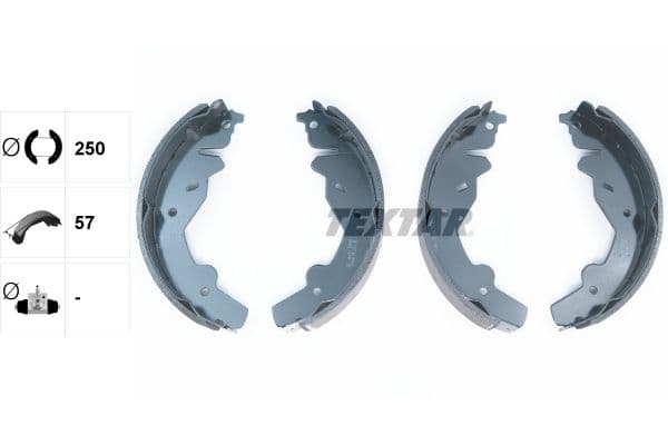Set saboti frana TEXTAR 91055900