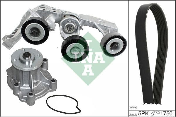 Pompa apa + Set curea transmisie cu caneluri Schaeffler INA 529 0081 31