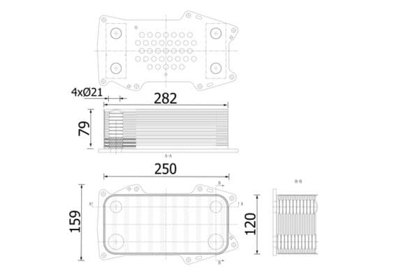 Radiator ulei, ulei motor MAHLE CLC 304 000S