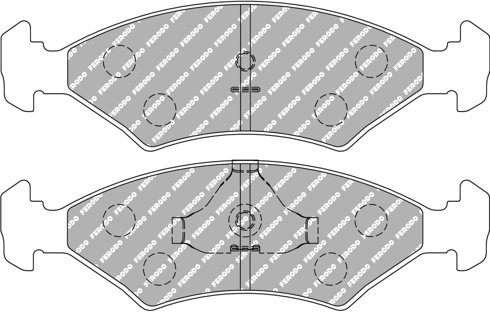 set placute frana,frana disc FERODO FCP206R