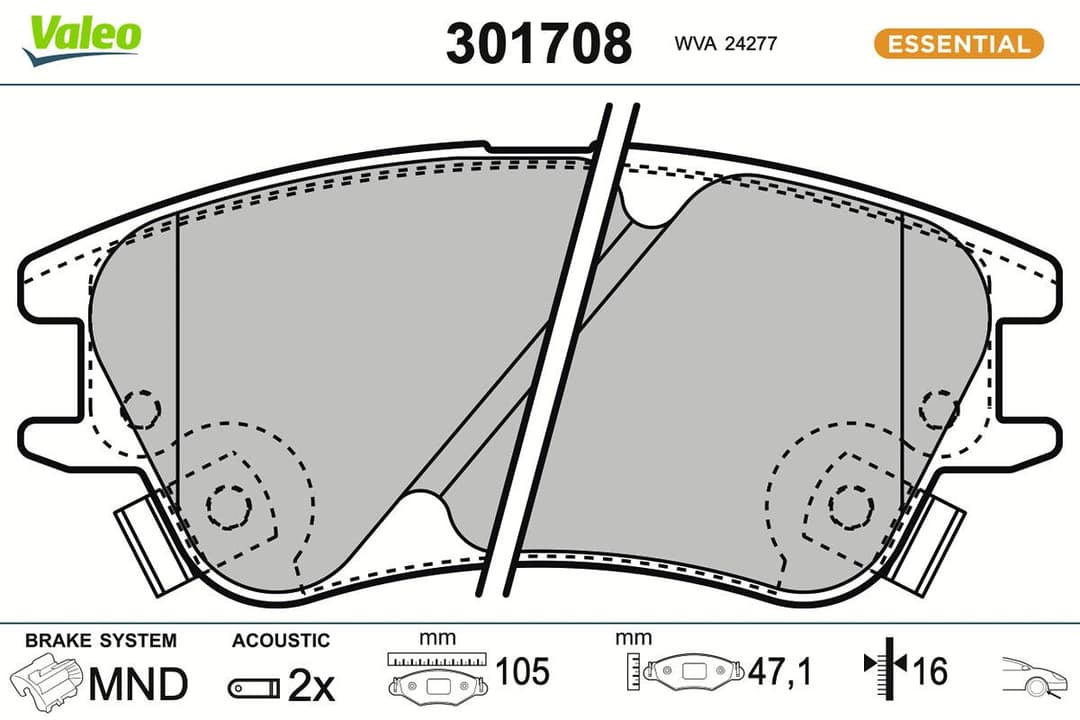 set placute frana,frana disc VALEO 301708