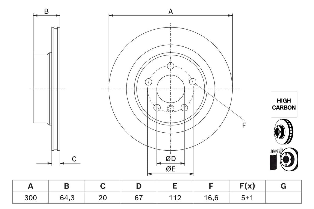 Disc frana BOSCH 0 986 479 J70