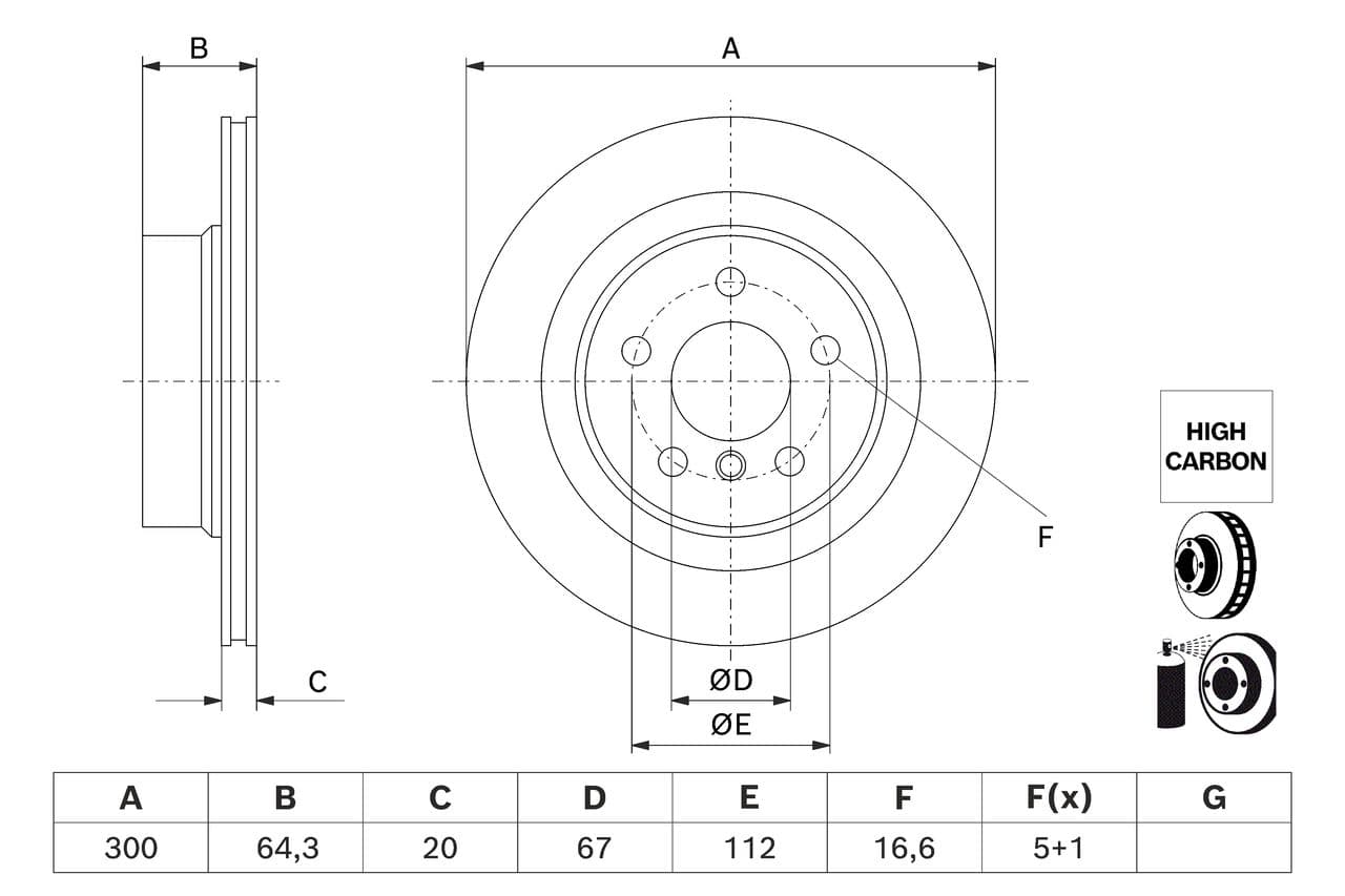 Disc frana BOSCH 0 986 479 J70