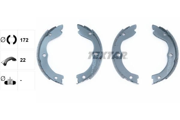 Set saboti frana, frana de mana TEXTAR 91062700