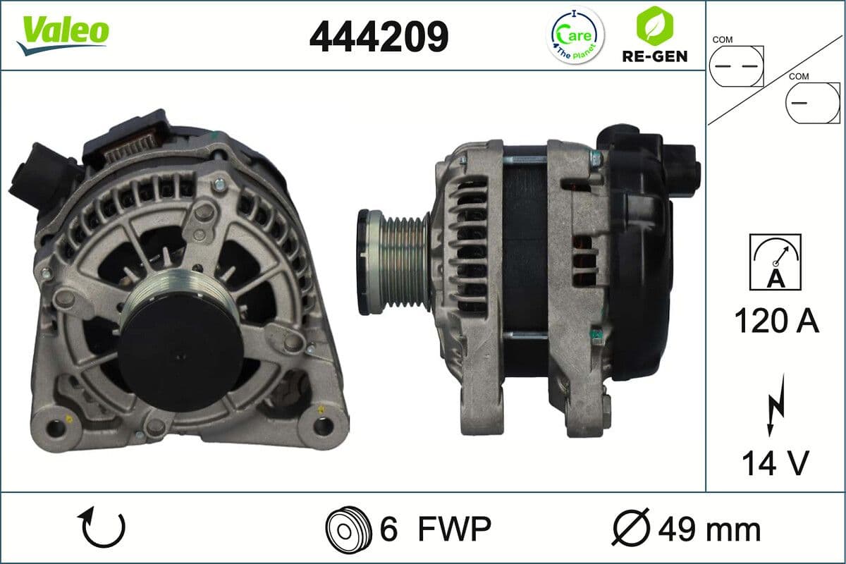Generator / Alternator VALEO 444209