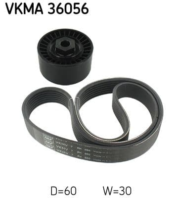 Set curea transmisie cu caneluri SKF VKMA 36056