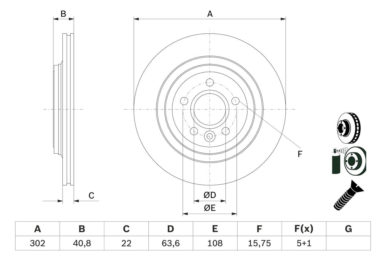 Disc frana BOSCH 0 986 479 E85