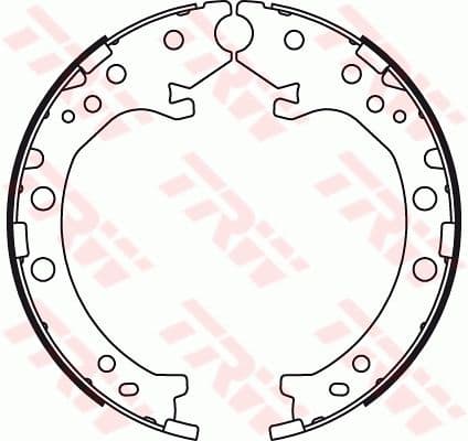 Set saboti frana, frana de mana TRW GS8789