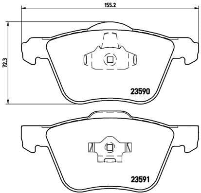 set placute frana,frana disc BREMBO PRIME LINE P 86 022