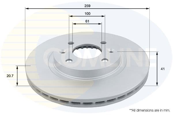 Disc frana COMLINE ADC1507V